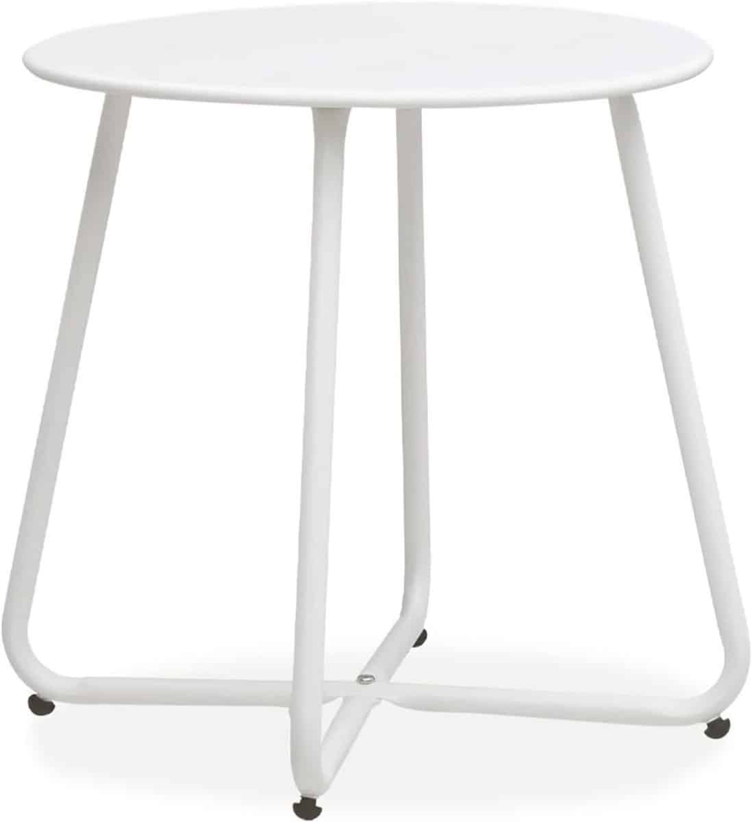 balkontafel rond bijzettafel tuin buiten zitten weerbestendig