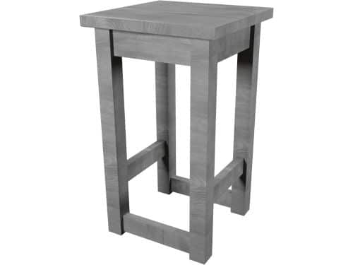 Barkruk Hout - Balie Stoel - Keuken Bar - Stevig
