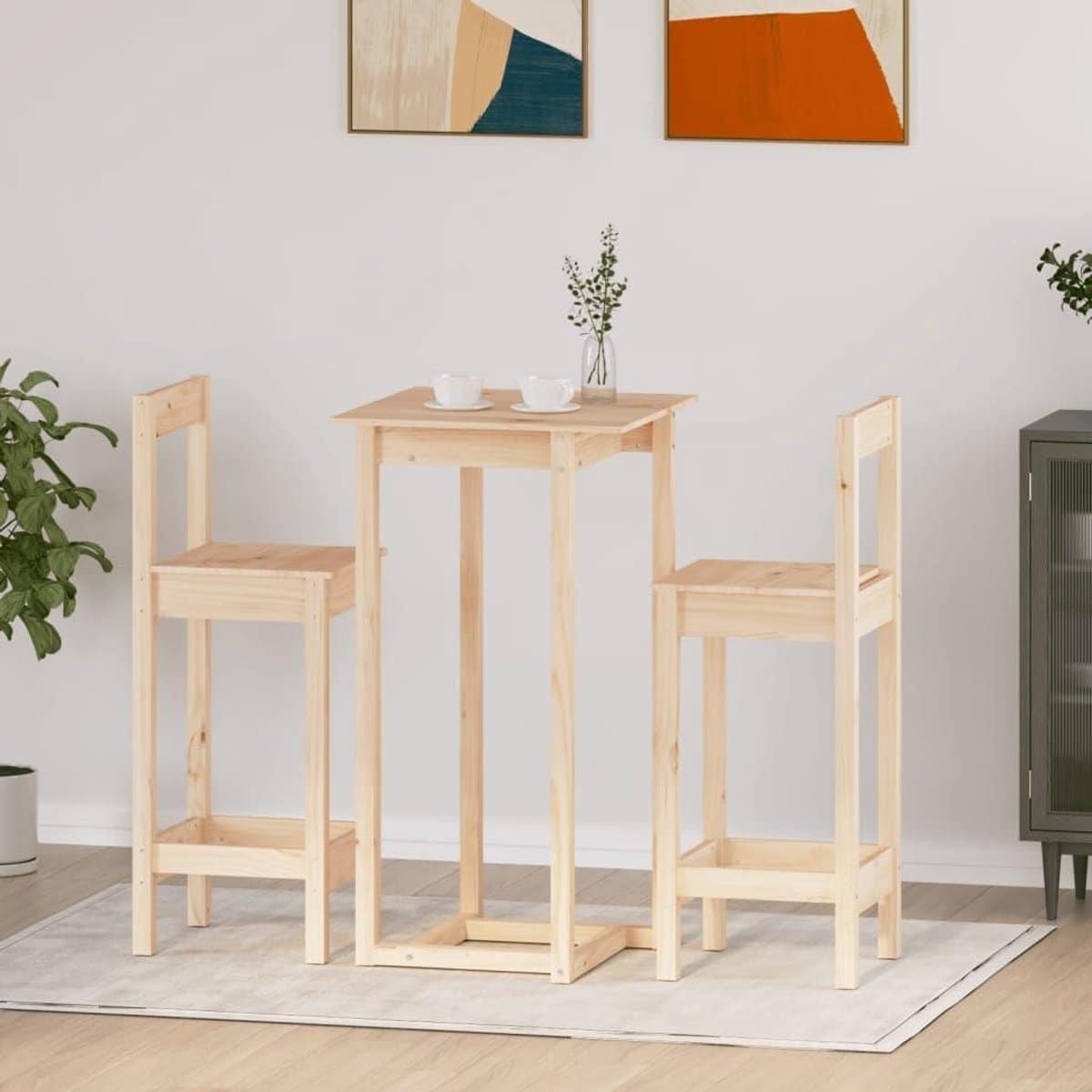 barset 3 delig houten meubelset gezellig buiten zitten