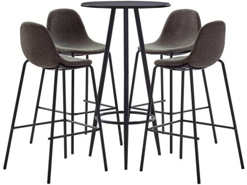 Barset 5-delig - Bartafel met krukken - Buiten Zitten