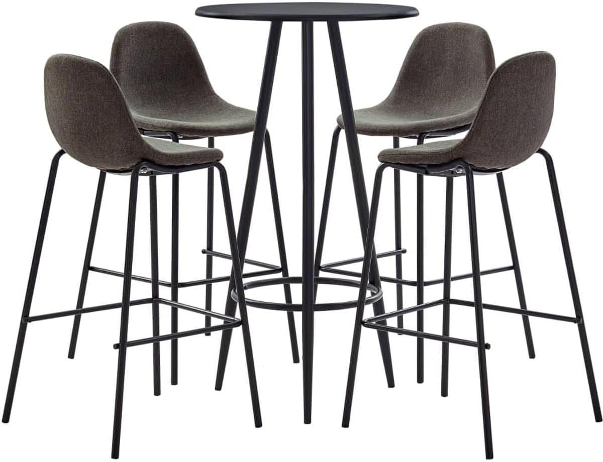 barset 5 delig bartafel met krukken buiten zitten