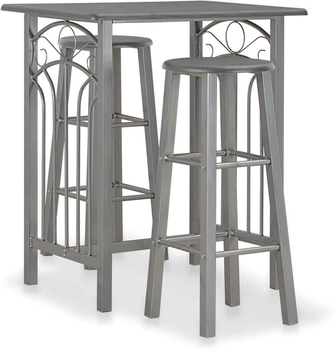 barset hout staal buitenmeubels set genieten in tuin