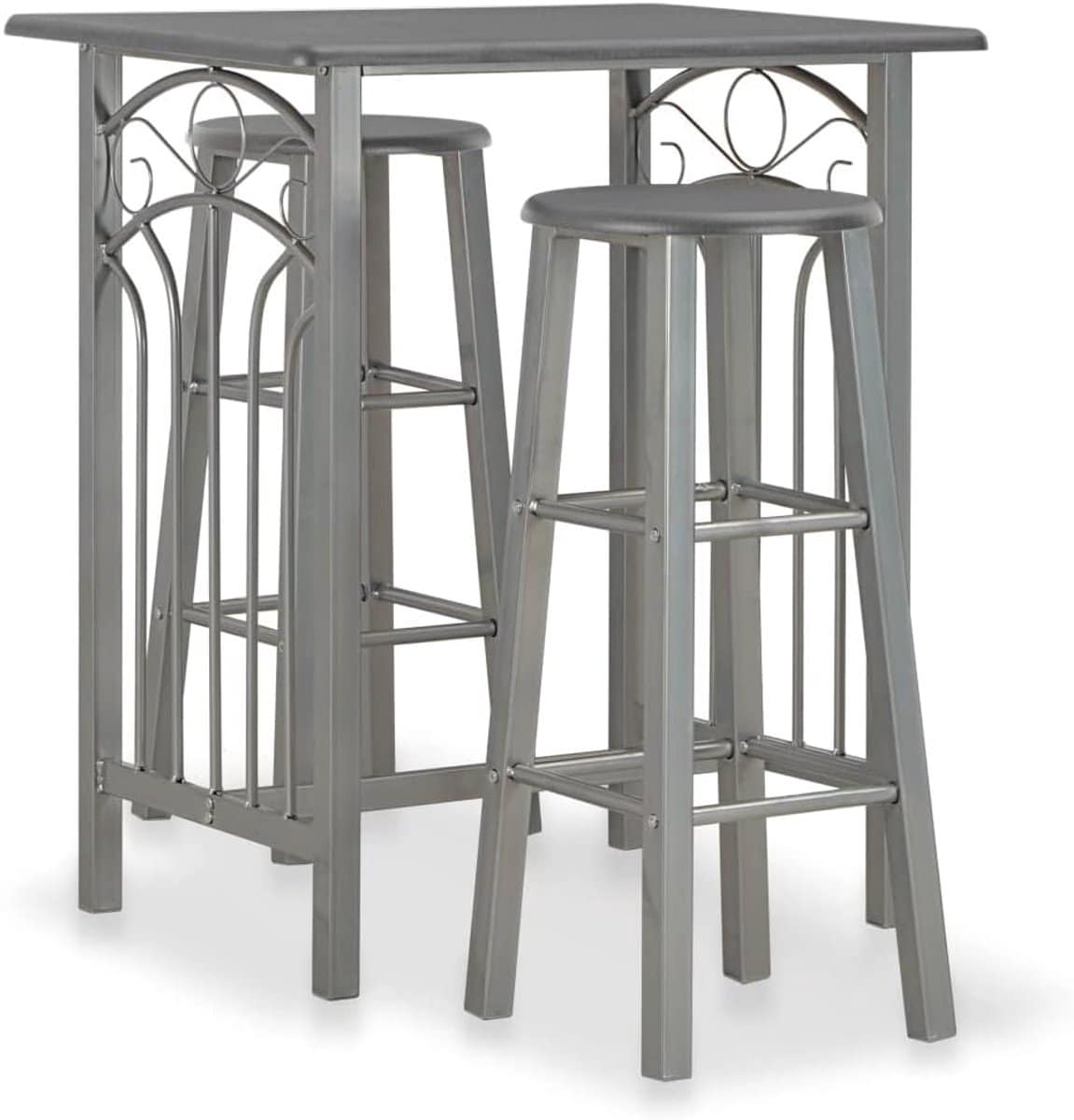 barset hout staal buitenmeubilair set tuin terras gebruik