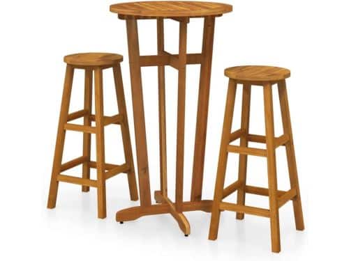 Barset Massief Hout - Bistroset Buiten - Gezellig Zitten
