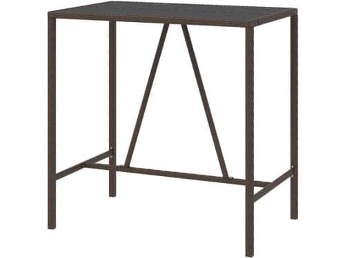 Bartafel met glasplaat - Statafel buiten - Genieten op terras
