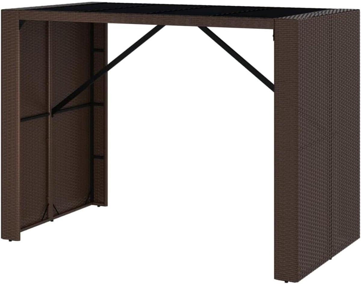 bartafel met glasplaat statafel buiten genieten van buiten