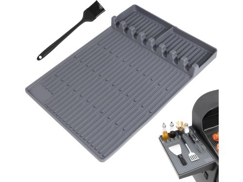 BBQ Grillmatten voor Grill- en Bijzettafels, Inclusief Borstel