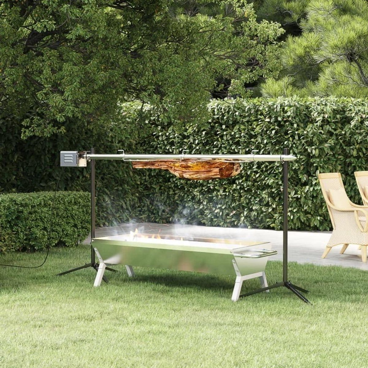 bbq tray grillplaat bak buiten koken roestvrij