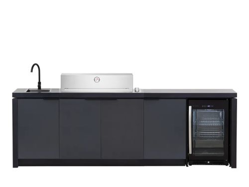 Beefeater | Buitenkeuken module Cabinex voor Signature 6-burner Standard Pack c/w Proline Roaster BBQ & Cabinex Fridge