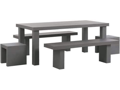 BELIANI TARANTO - Tuinset 2 banken en stoelen - Grijs