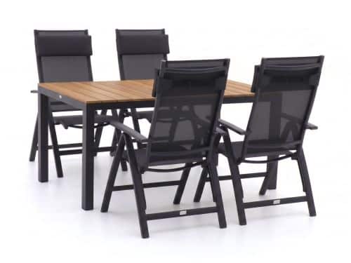 Bellagio Avenza/Fidenza 160cm dining tuinset 5-delig verstelbaar - Laagste prijsgarantie!
