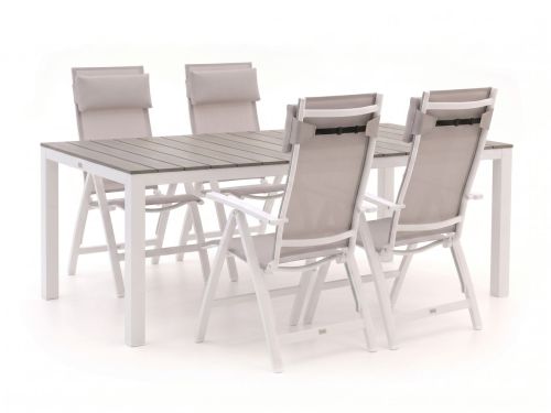 Bellagio Avenza/Fidenza 183cm dining tuinset 5-delig verstelbaar - Laagste prijsgarantie!