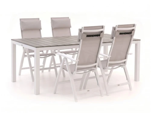 Bellagio Avenza/Fidenza 183cm dining tuinset 5-delig verstelbaar - Laagste prijsgarantie!