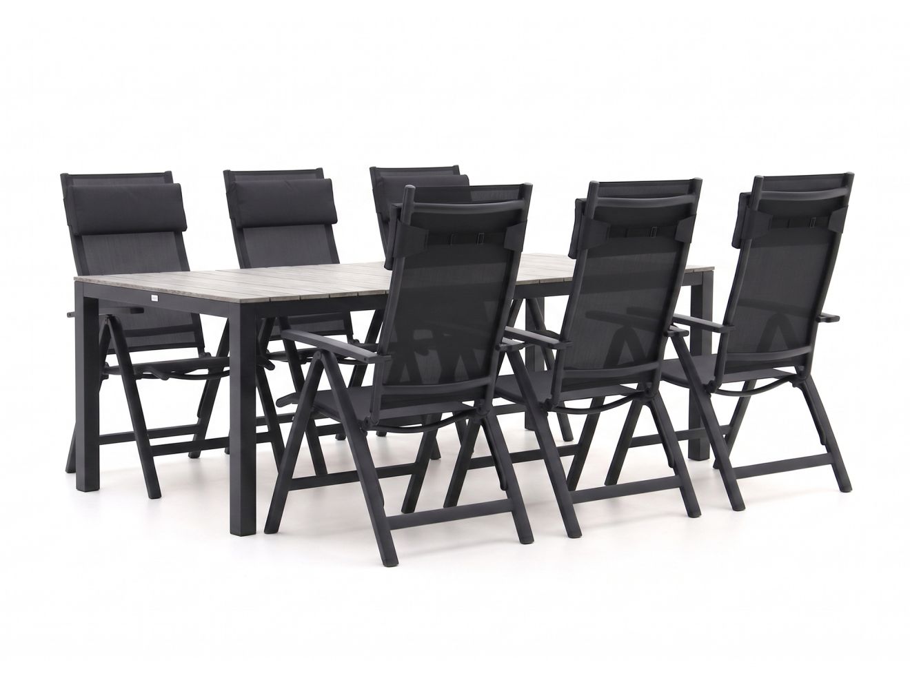 bellagio avenza/fidenza 220cm dining tuinset 7 delig verstelbaar laagste prijsgarantie!