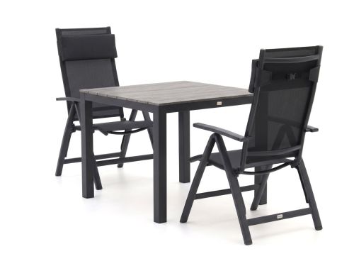 Bellagio Avenza/Fidenza 90cm dining tuinset 3-delig verstelbaar - Laagste prijsgarantie!