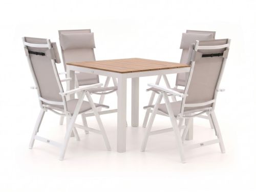 Bellagio Avenza/Fidenza 90cm dining tuinset 5-delig verstelbaar - Laagste prijsgarantie!