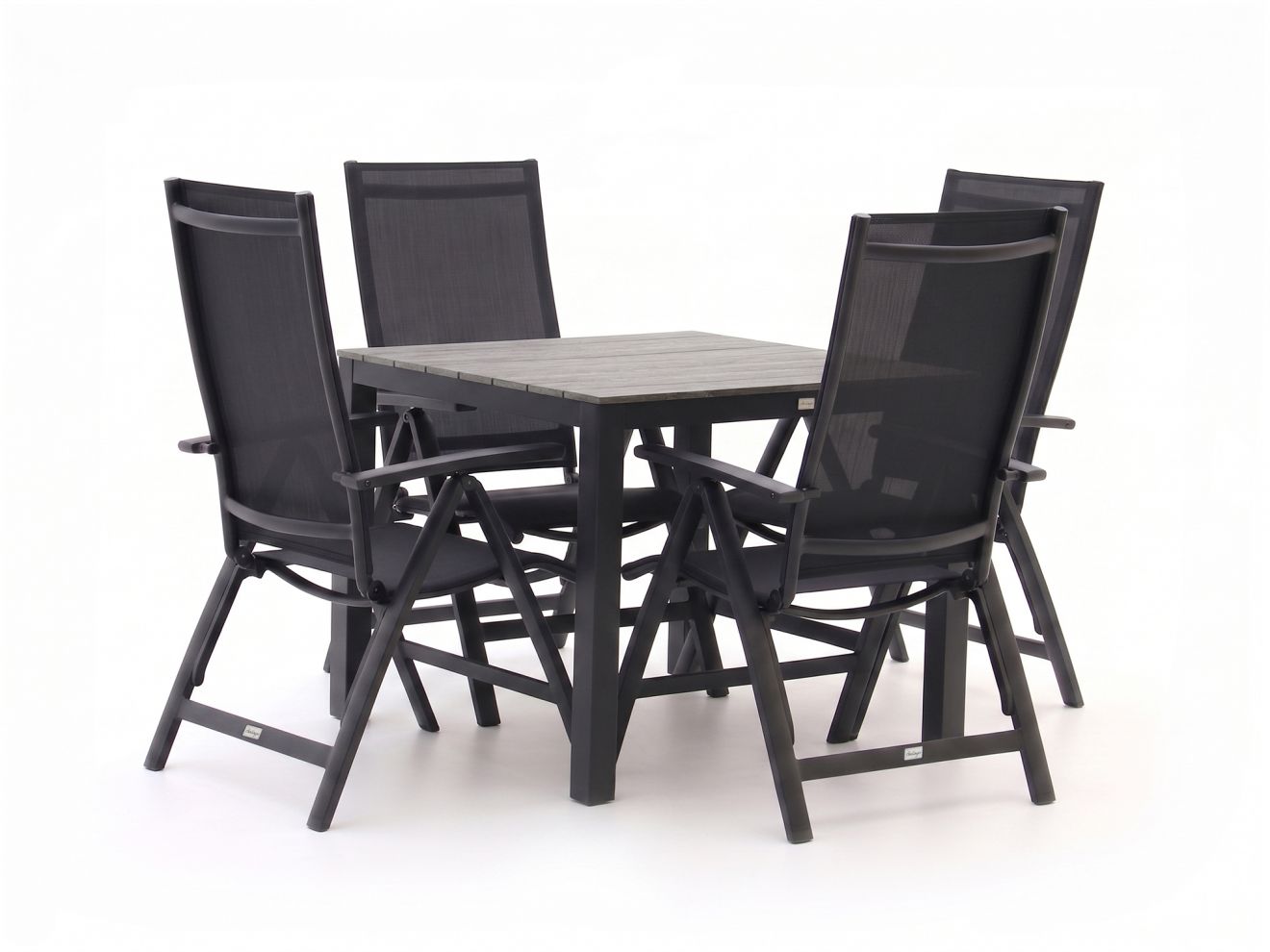 bellagio avenza/fidenza 90cm dining tuinset 5 delig verstelbaar laagste prijsgarantie!