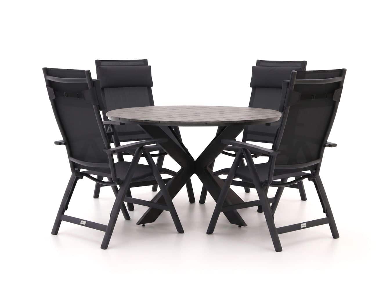 bellagio avenza/fidenza ø126cm dining tuinset 5 delig verstelbaar laagste prijsgarantie!