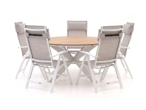 Bellagio Avenza/Fidenza ø149cm dining tuinset 6-delig verstelbaar - Laagste prijsgarantie!