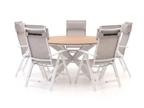 Bellagio Avenza/Fidenza รธ149cm dining tuinset 6-delig verstelbaar - Laagste prijsgarantie!