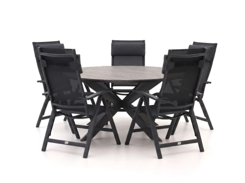 Bellagio Avenza/Fidenza รธ149cm dining tuinset 6-delig verstelbaar - Laagste prijsgarantie!