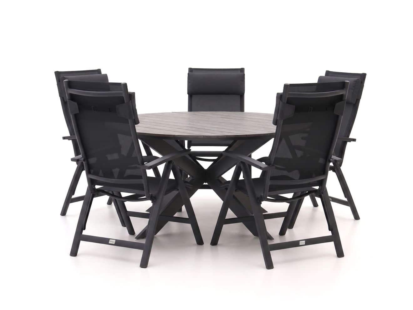 bellagio avenza/fidenza ø149cm dining tuinset 6 delig verstelbaar laagste prijsgarantie!