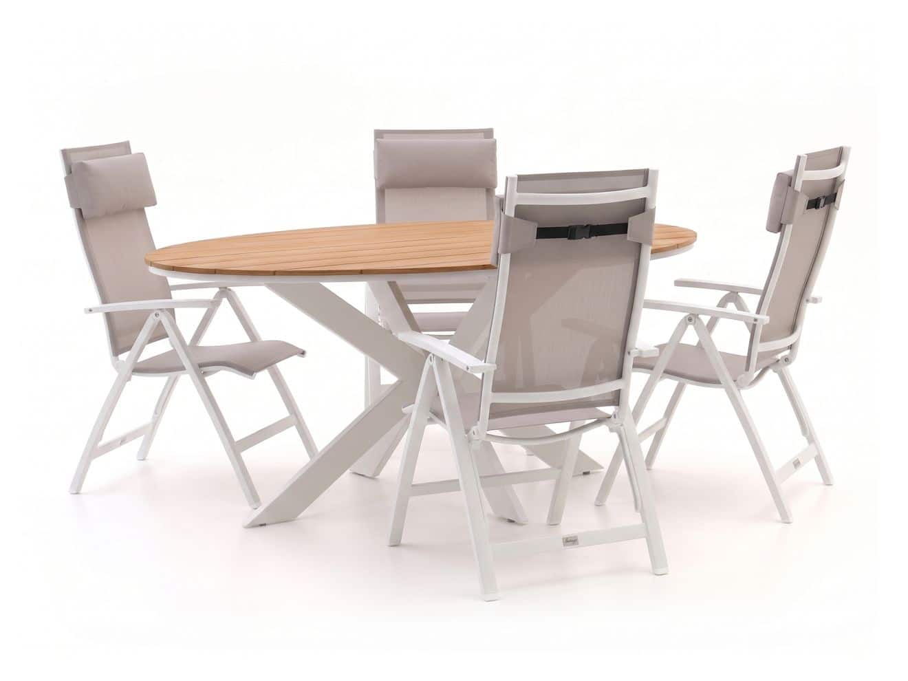 bellagio avenza/fidenza ovaal 180cm dining tuinset 5 delig verstelbaar laagste prijsgarantie!