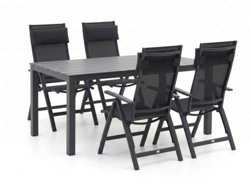 Bellagio Avenza/Menzano 160cm dining tuinset 5-delig verstelbaar - Laagste prijsgarantie!