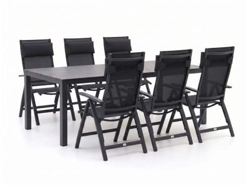 Bellagio Avenza/Menzano 220cm dining tuinset 7-delig verstelbaar - Laagste prijsgarantie!