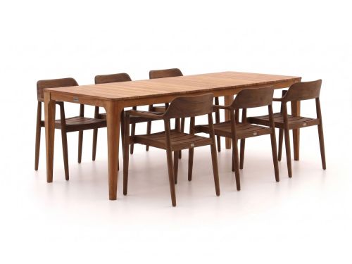 Bellagio Balba/Bruca 220cm dining tuinset 7-delig stapelbaar - Laagste prijsgarantie!
