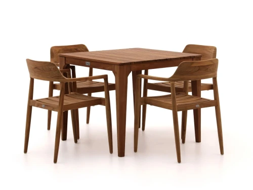 Bellagio Balba/Bruca 90cm dining tuinset 5-delig stapelbaar - Laagste prijsgarantie!