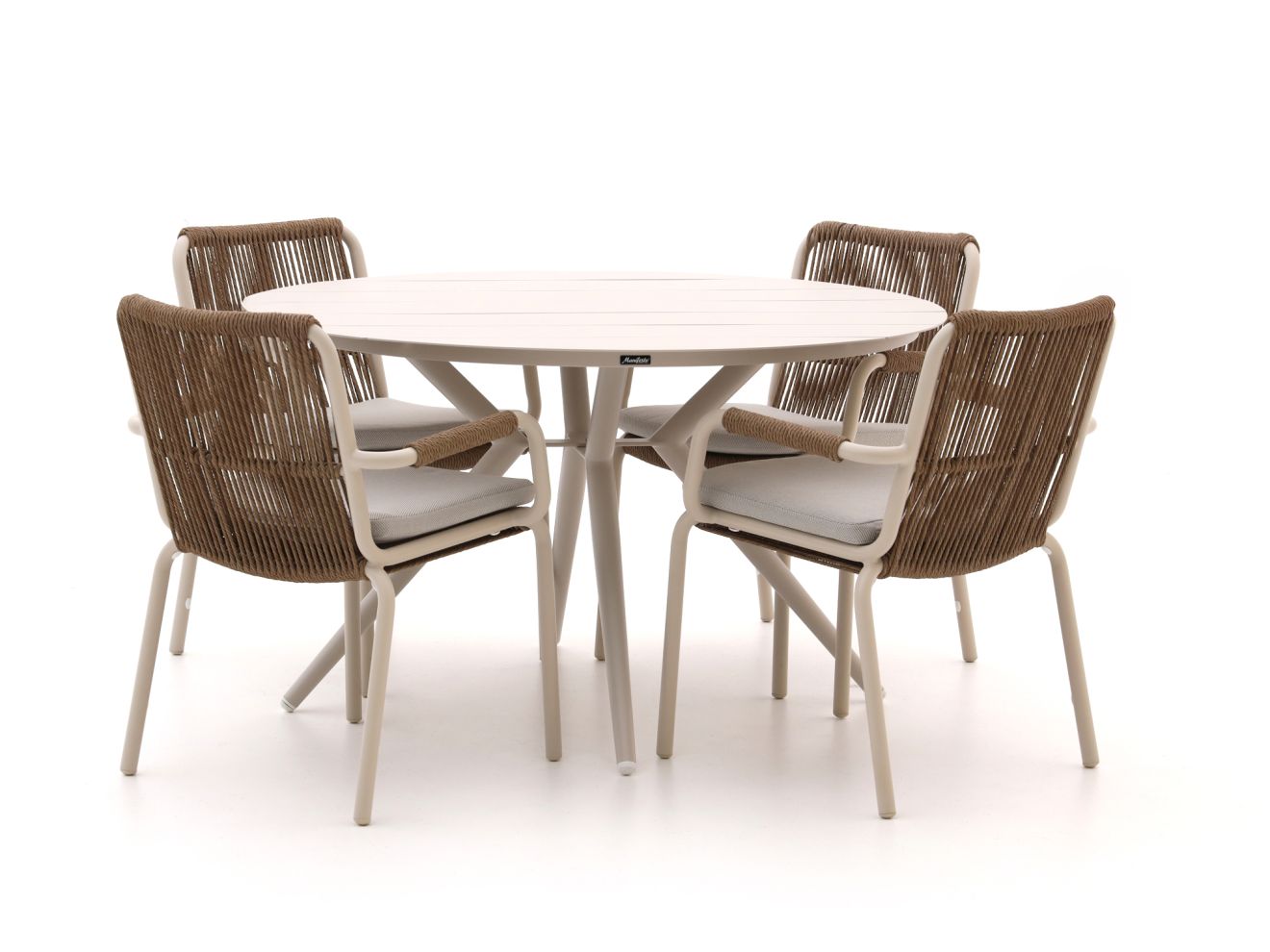 bellagio caronia/sora ø 127cm dining tuinset 5 delig stapelbaar laagste prijsgarantie!