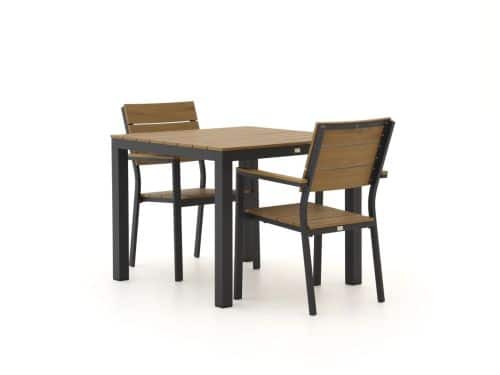 Bellagio Fidenza 90cm dining tuinset 3-delig stapelbaar - Laagste prijsgarantie!