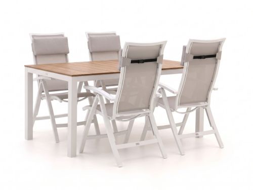 Bellagio Lugo/Fidenza 160cm dining tuinset 5-delig verstelbaar - Laagste prijsgarantie!