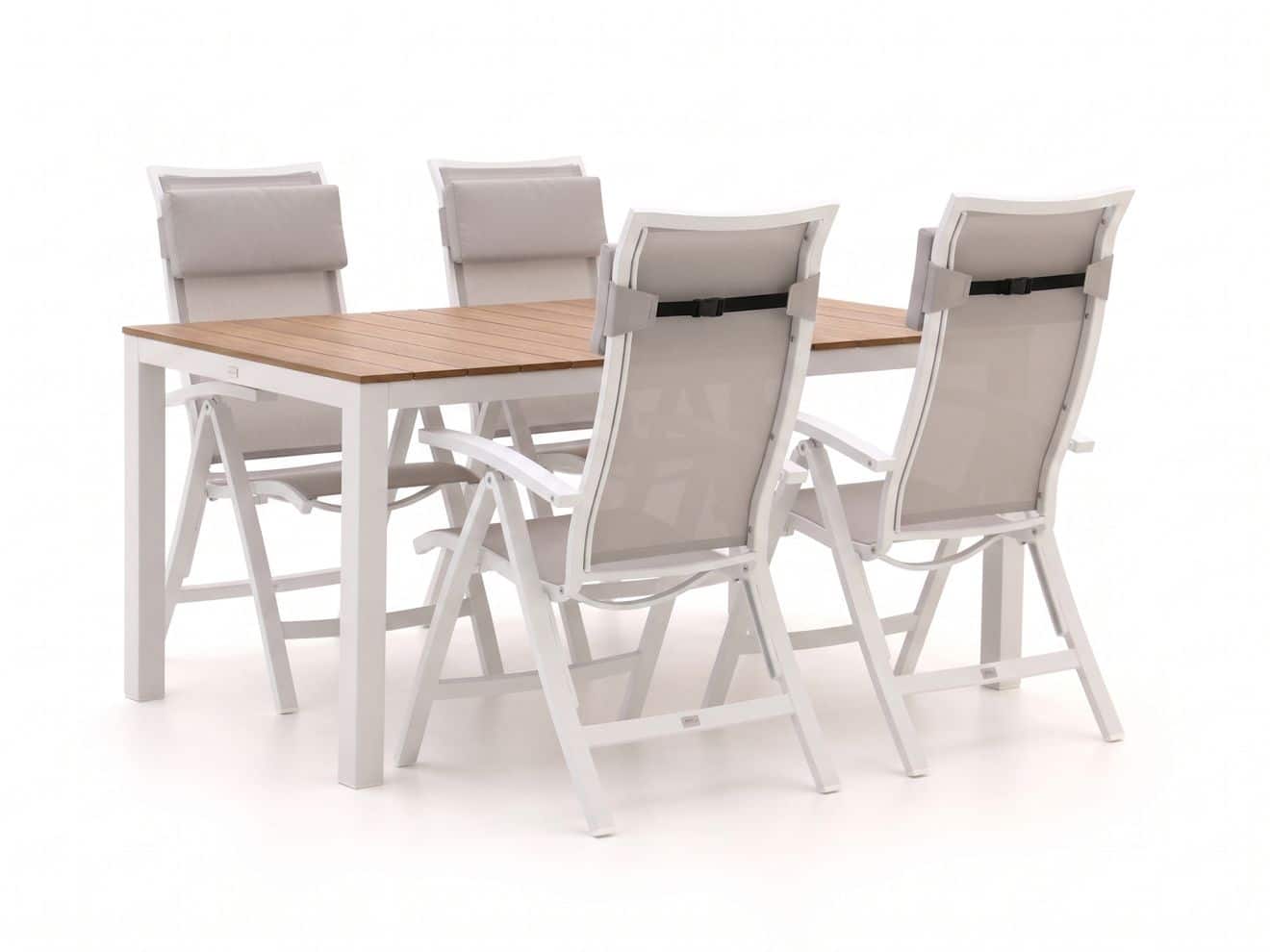 bellagio lugo/fidenza 160cm dining tuinset 5 delig verstelbaar laagste prijsgarantie!