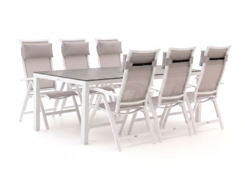 Bellagio Lugo/Fidenza 220cm dining tuinset 7-delig verstelbaar - Laagste prijsgarantie!