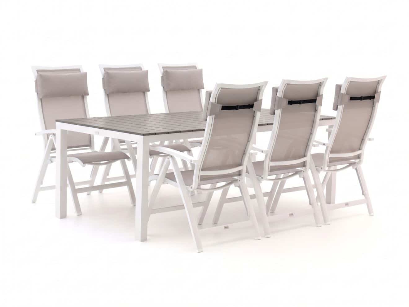 bellagio lugo/fidenza 220cm dining tuinset 7 delig verstelbaar laagste prijsgarantie!