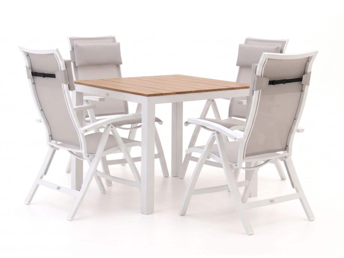 bellagio lugo/fidenza 90cm dining tuinset 5 delig verstelbaar laagste prijsgarantie!