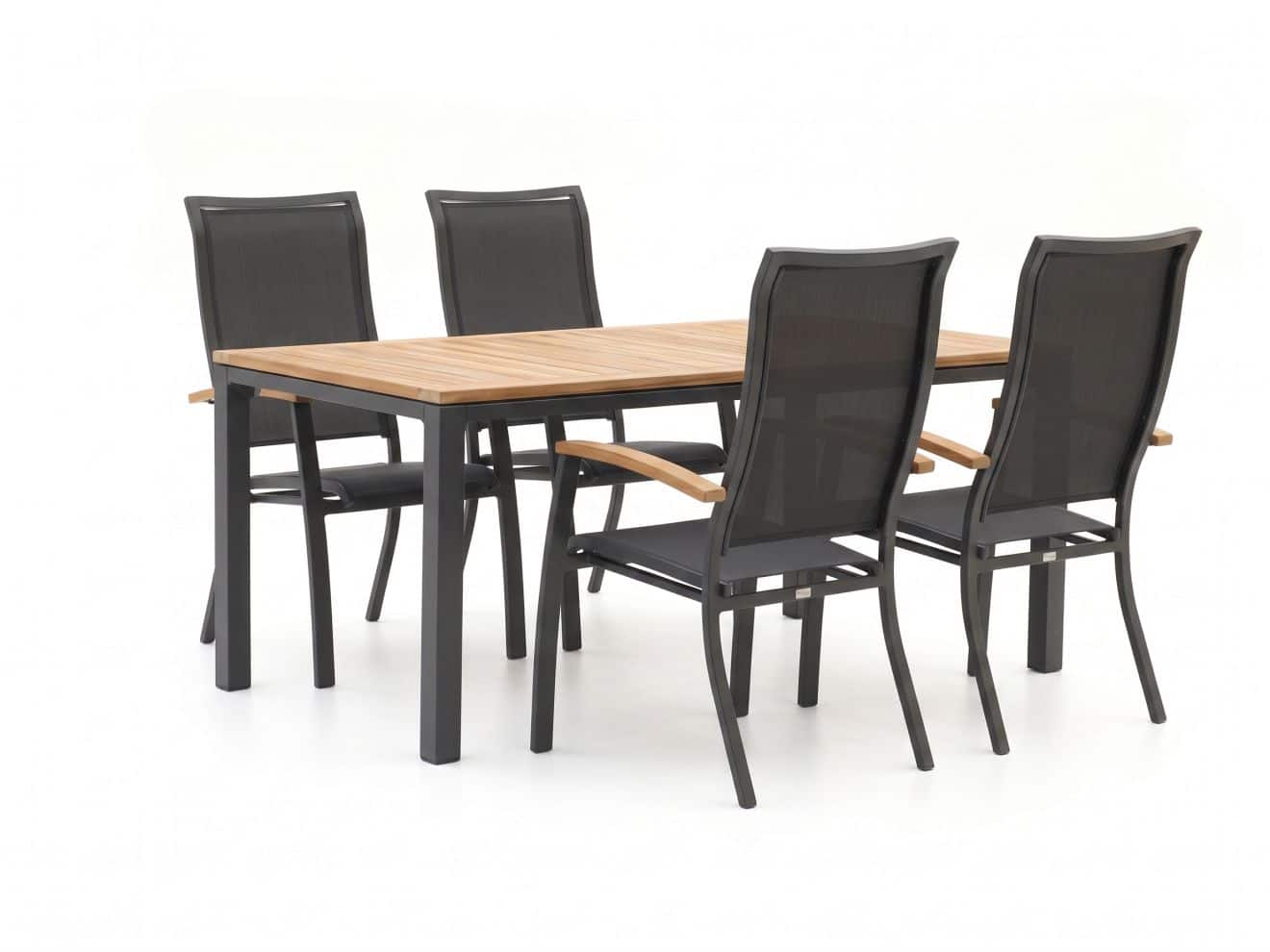 bellagio lugo/linosa 180cm dining tuinset 5 delig verstelbaar laagste prijsgarantie!