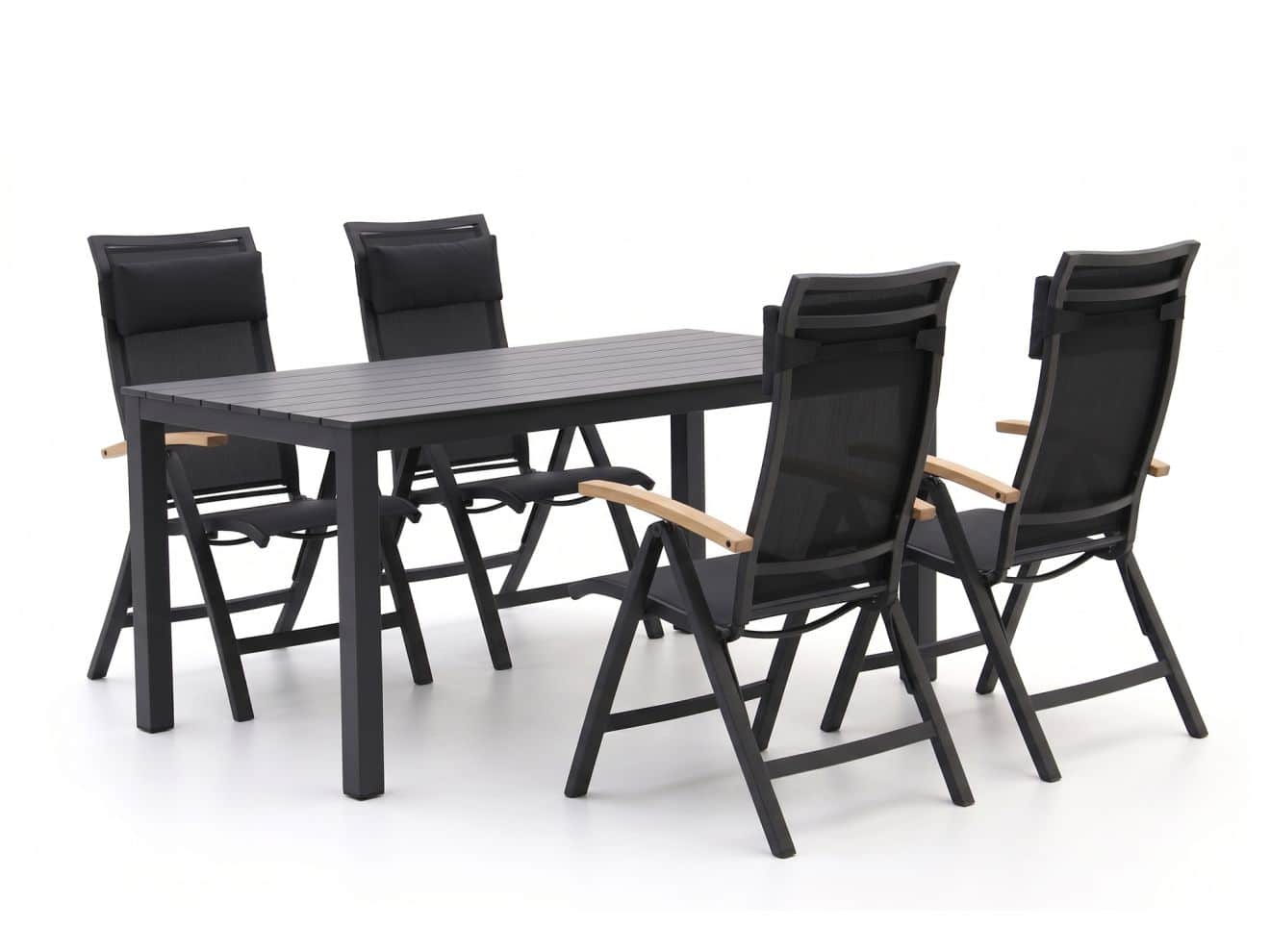 bellagio lugo/menzano 160cm dining tuinset 5 delig verstelbaar laagste prijsgarantie!