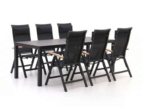 Bellagio Lugo/Menzano 220cm dining tuinset 7-delig verstelbaar - Laagste prijsgarantie!