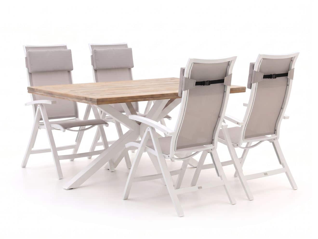 bellagio lugo/montorio 160cm dining tuinset 5 delig verstelbaar laagste prijsgarantie!