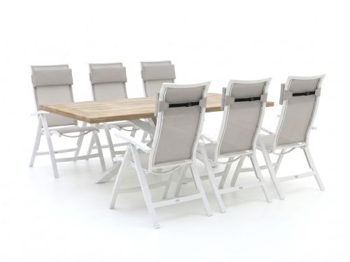 Bellagio Lugo/Montorio 220cm dining tuinset 7-delig verstelbaar - Laagste prijsgarantie!