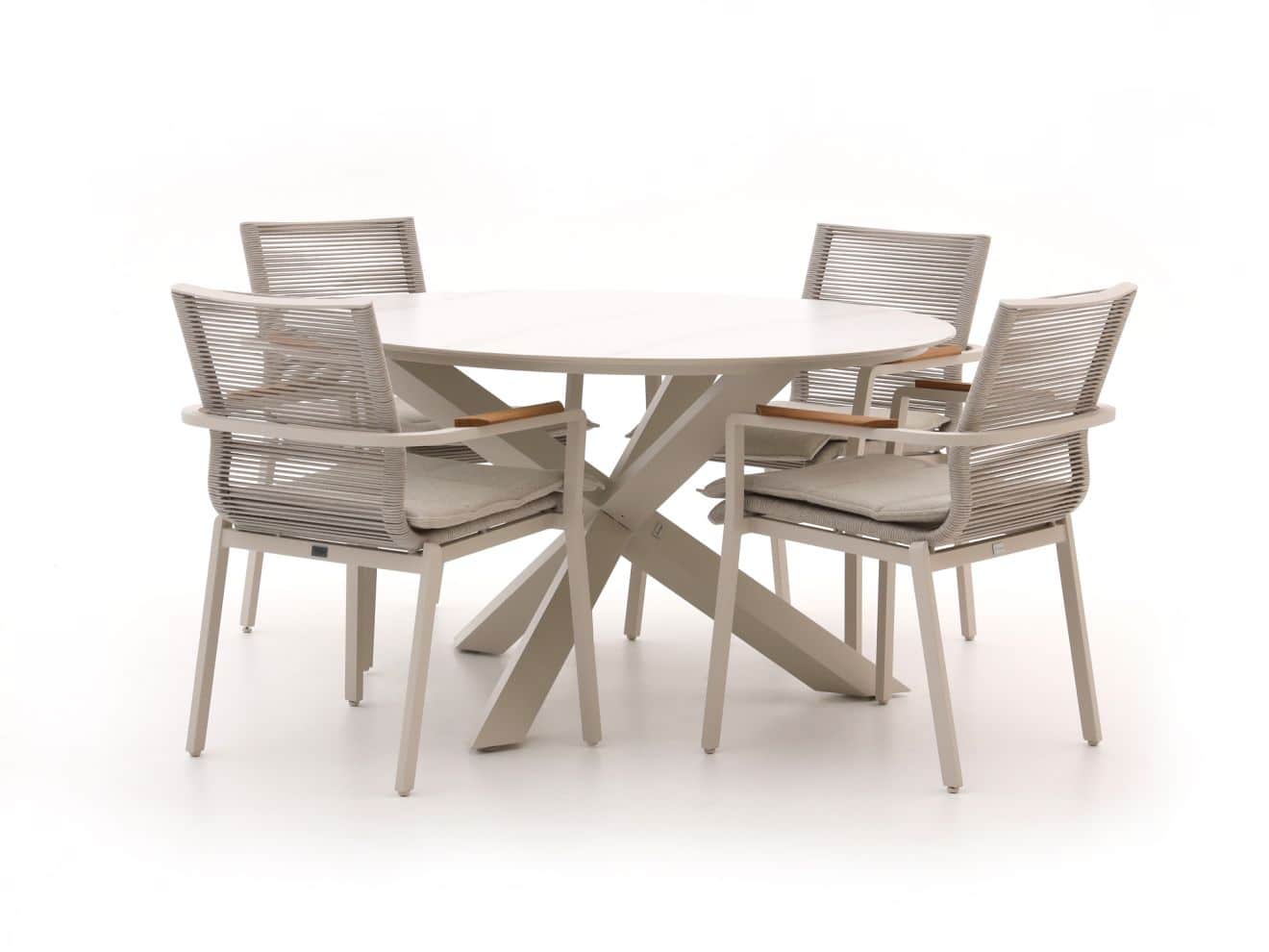 bellagio marudo/lodola ø 130cm dining tuinset 5 delig stapelbaar laagste prijsgarantie!