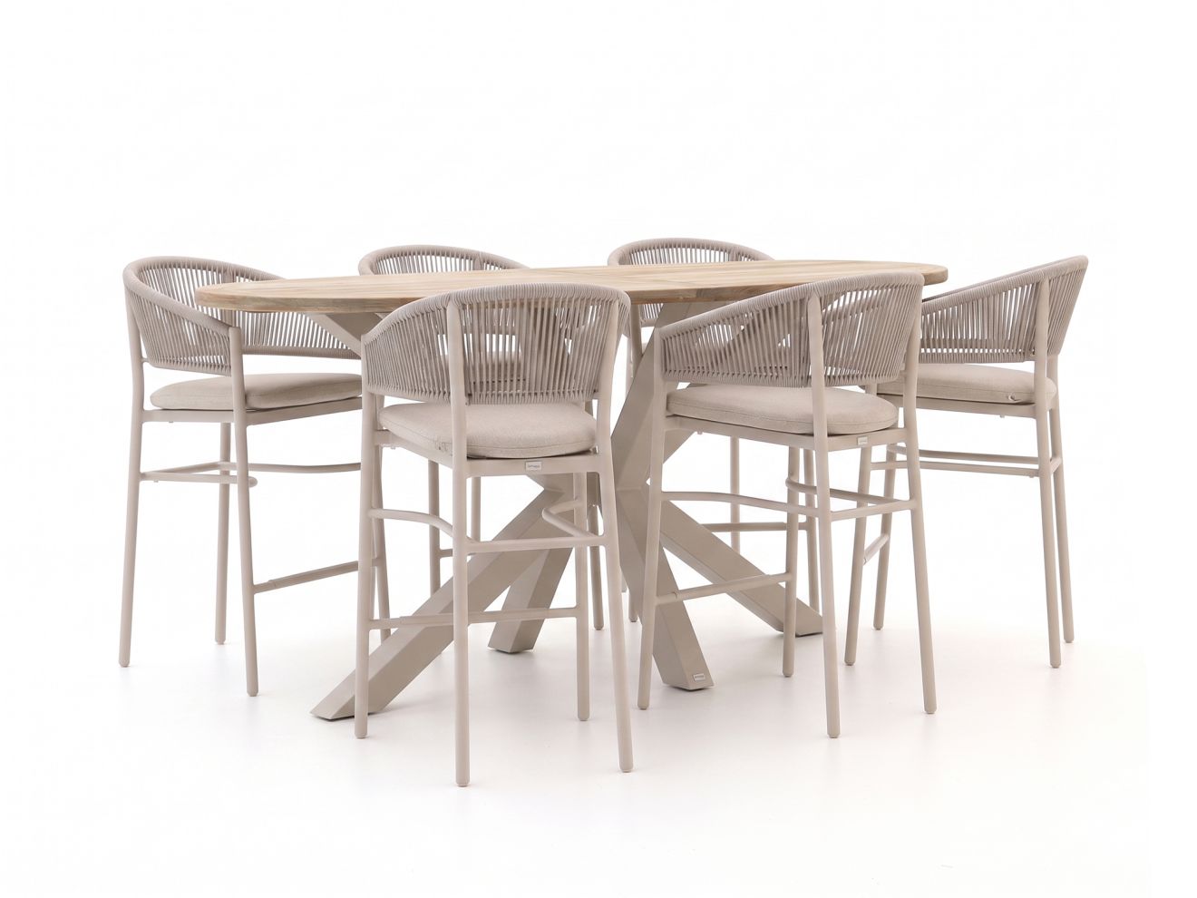 bellagio panaro/rough y ellips 240cm barset 7 delig laagste prijsgarantie!