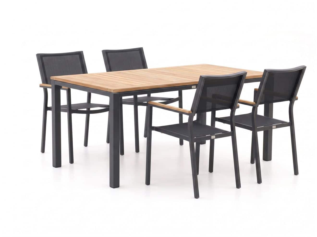bellagio roma/linosa 180cm dining tuinset 5 delig stapelbaar laagste prijsgarantie!