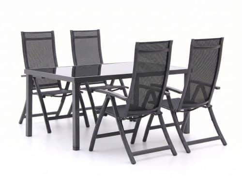 Bellagio Trappeto/Caluso 160cm dining tuinset 5-delig verstelbaar - Laagste prijsgarantie!