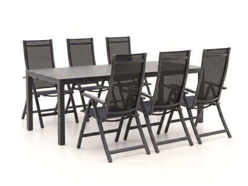 Bellagio Trappeto/Menzano 220cm dining tuinset 7-delig verstelbaar - Laagste prijsgarantie!