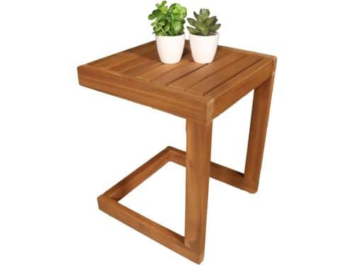 Bijzettafel Acaciahout - Tuintafel Side Table - Extra Ruimte Creëren