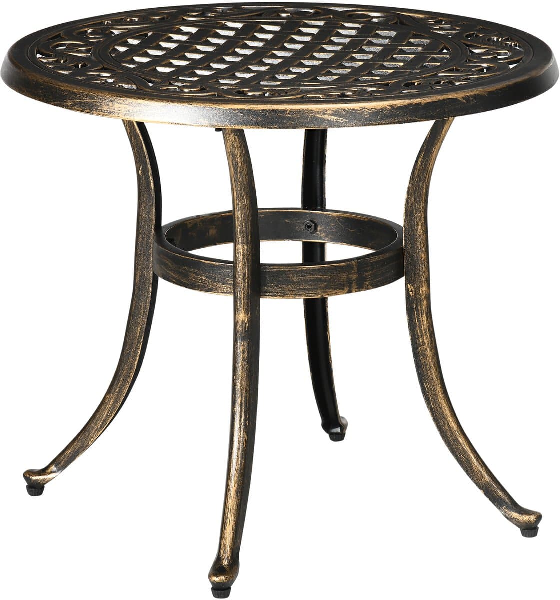 bijzettafel tuin weerbestendige tuintafel met gegoten aluminium frame